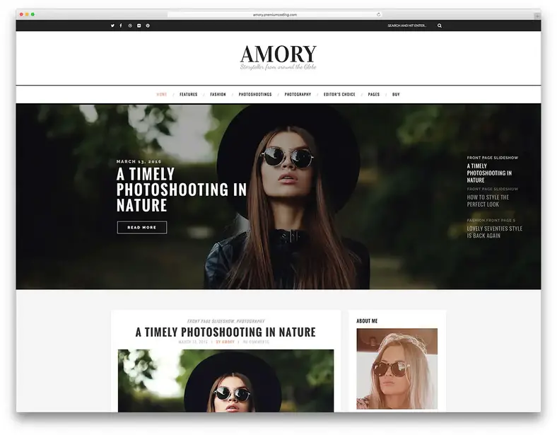 amory-minimal-fashion-blog-wordpress-modello-sito-web