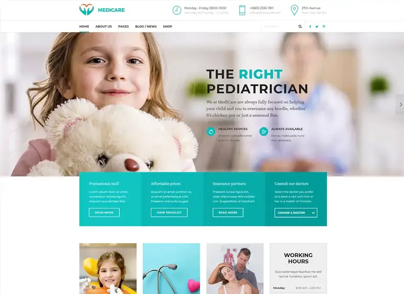 Medicare |  Tema WordPress Medis & Kesehatan