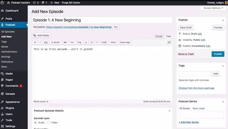Plugin Castos WordPress