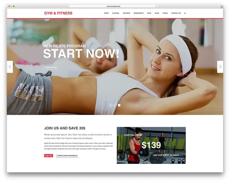 gym-fitness-wordpress-website-template
