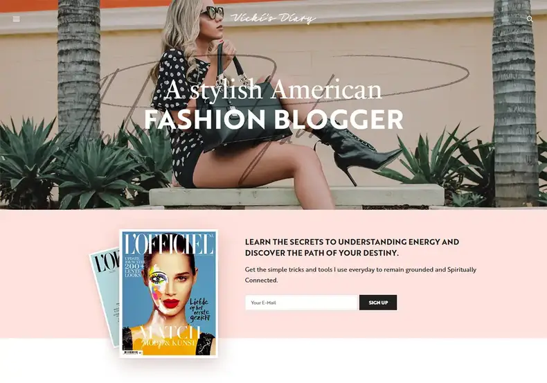 Thème WordPress pour la marque personnelle de Voux