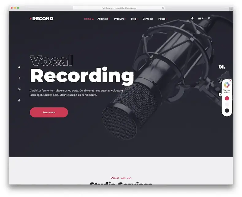 thème wordpress recond dj