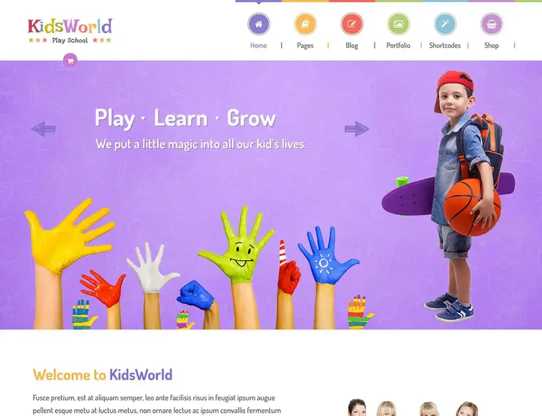 KidsWorld-Kindergarten-WordPress-Thème