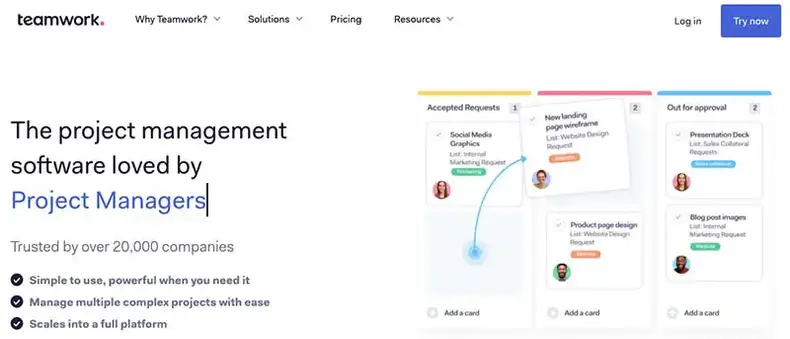 Gestão de projetos de trabalho em equipe