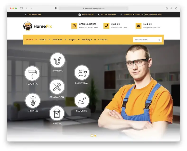 tema wordpress da empresa de pintura homefix