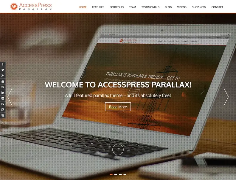accesspress-tema-parallasse