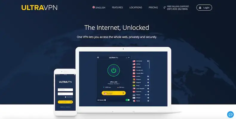 Bedste VPN -tjenester i 2019: Ultra VPN