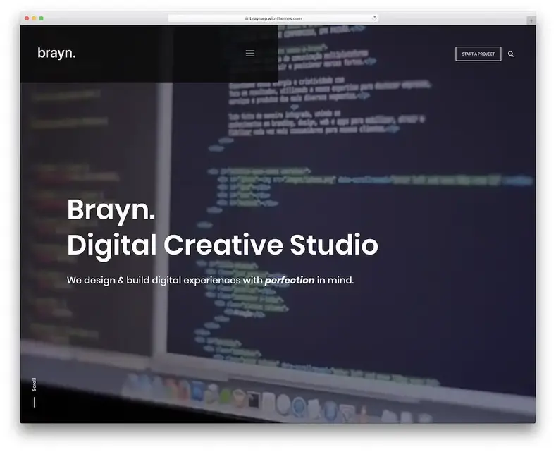 tema wordpress metro brayn