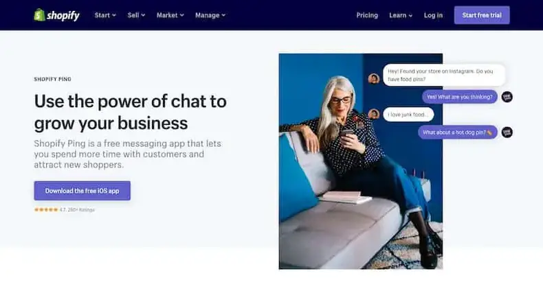 App Shopify Ping
