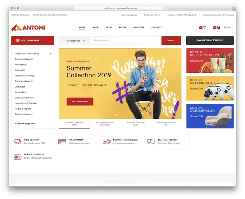 tema wordpress antomi