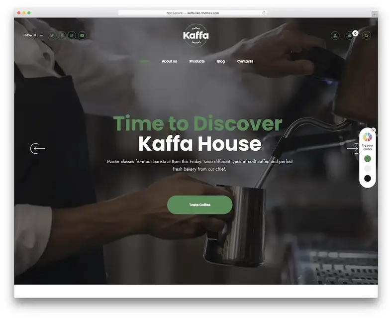 tema wordpress kedai kopi kaffa