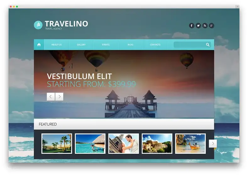 travelino - tema wordpress agência de viagens
