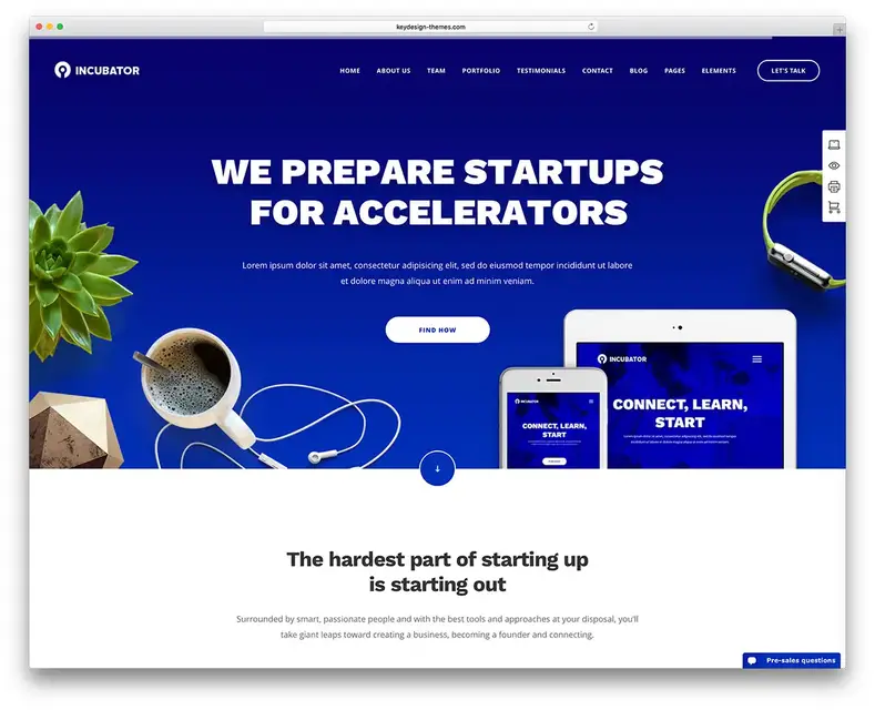 inkubator-startup-halaman-pendaratan-tema