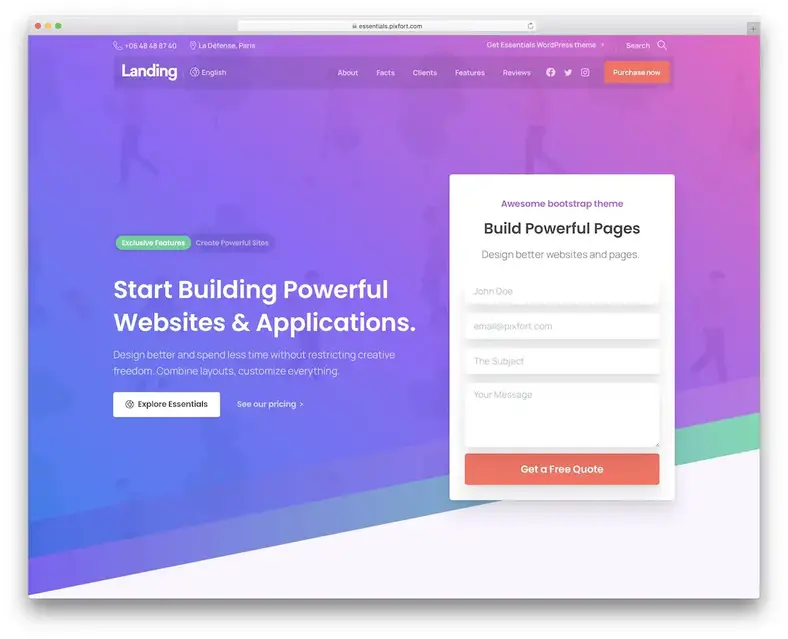 tema wordpress essencial para geração de leads