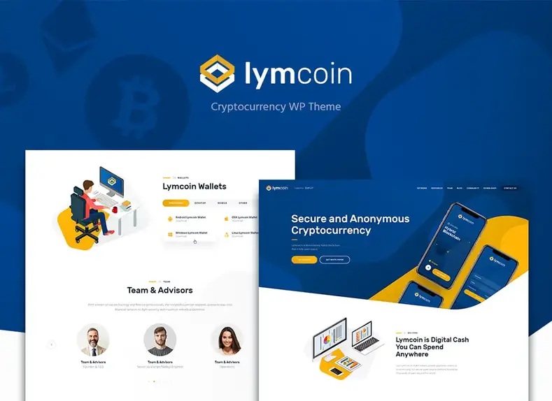 Lymcoin |  Thème WordPress pour crypto-monnaies et ICO