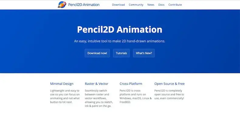 Bedste animationssoftware: Pencil2D