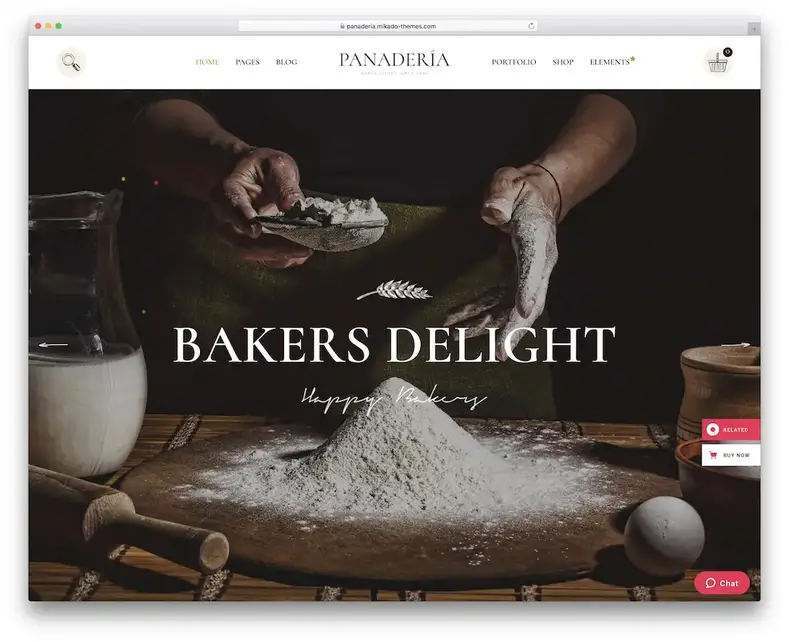 modèle de site Web de boulangerie boulangerie