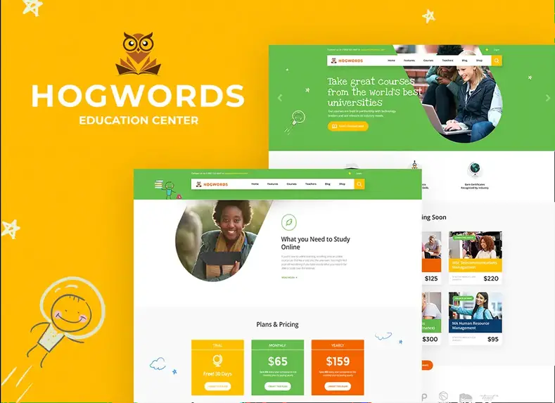 hogwords-education-center-wordpress-them