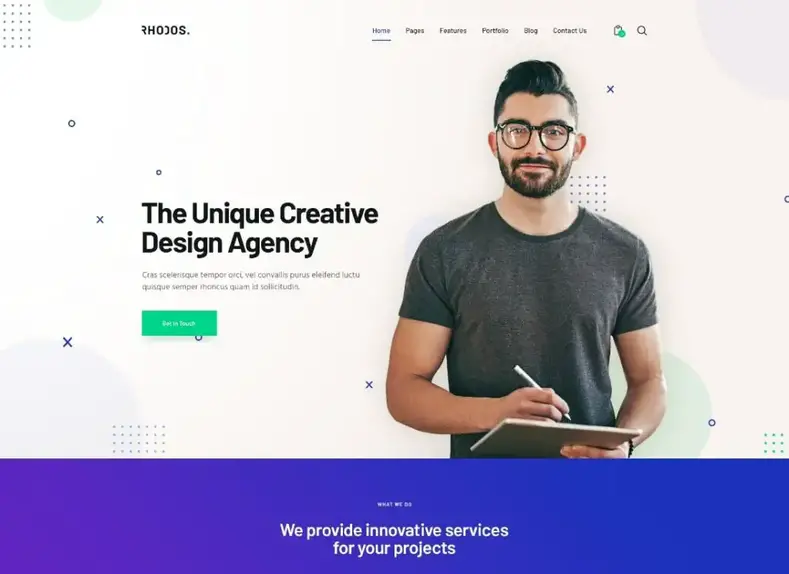Rhodos - Tema WordPress de negócios multiuso