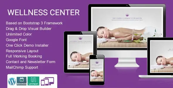 Thème WordPress WellnessCenter Beauty Spa