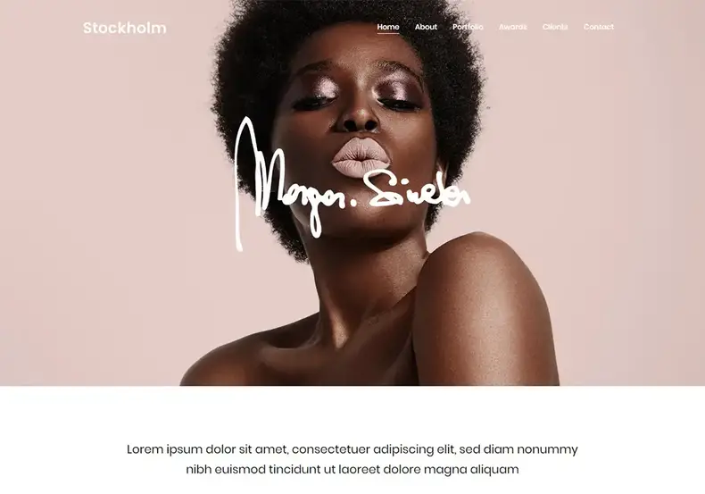 Thème WordPress pour la marque personnelle de Stockholm