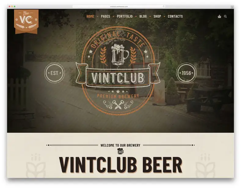 tema wordpress gaya retro vintage vintclub