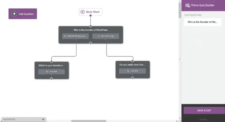 interface de árvore tqb