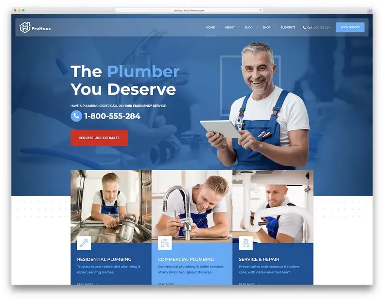 services d'entretien ménager prohauz thème wordpress