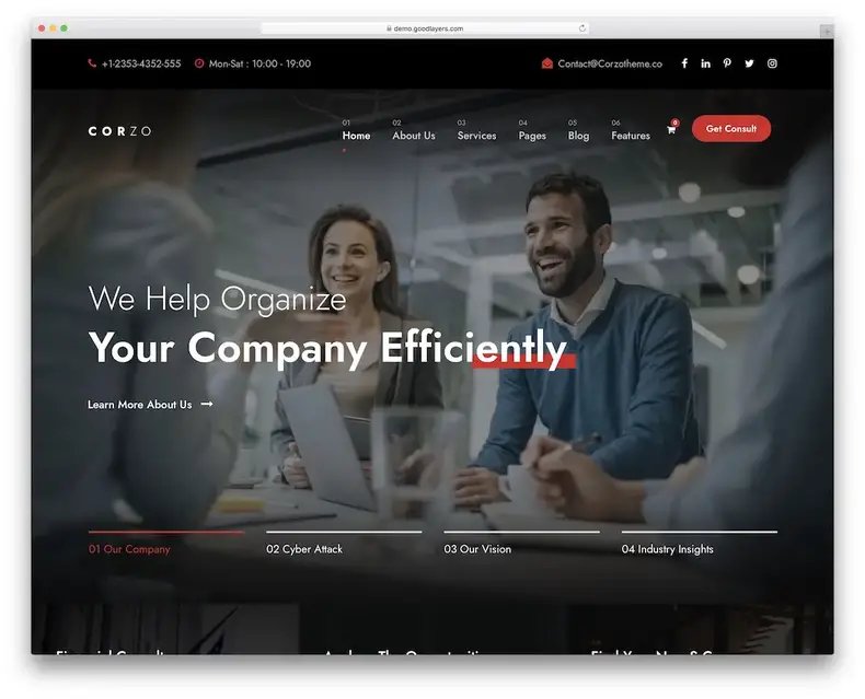 chevreuil consulting thème wordpress