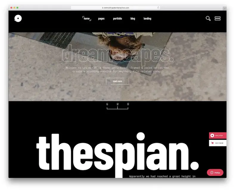 tema wordpress leitmotiv cinegrafista
