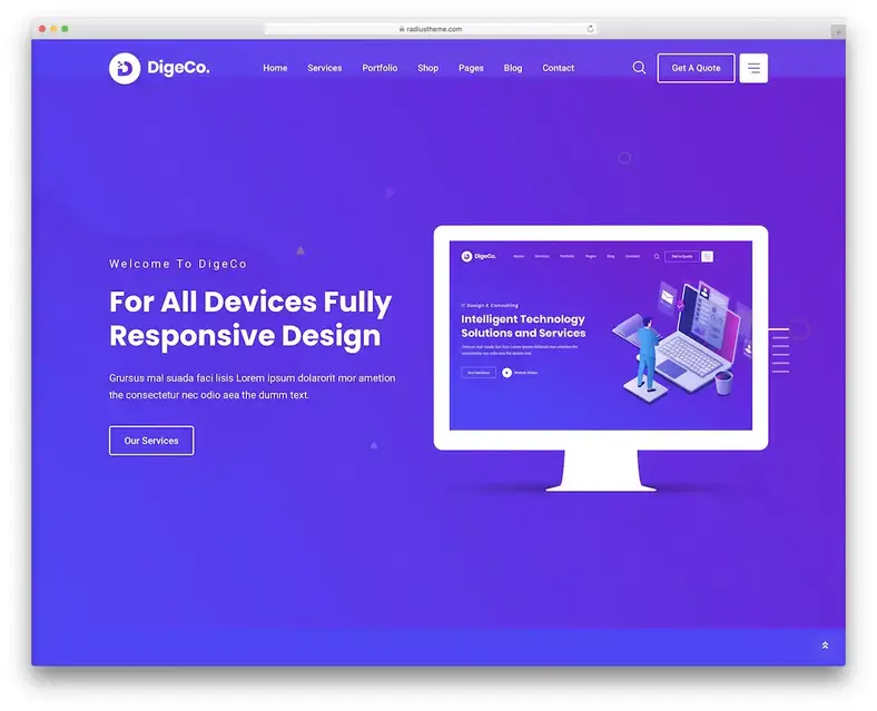 tema de tecnologia digeco wordpress