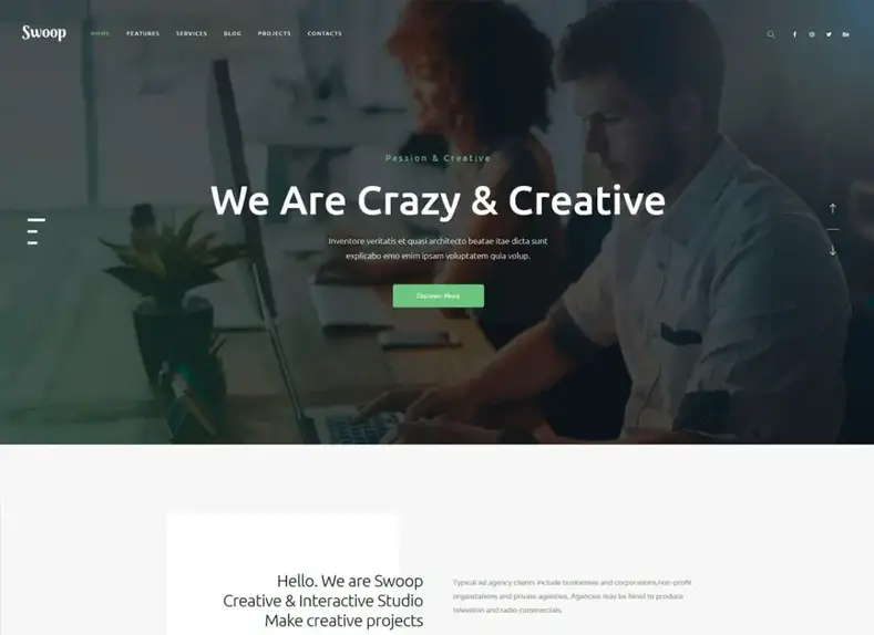 ataque |  Tema WordPress para web studio e agência criativa