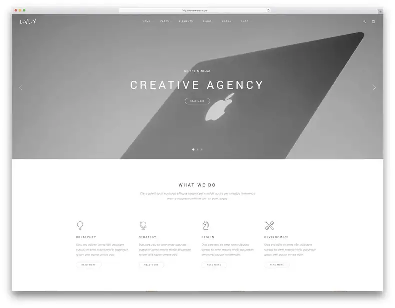 lvly metro tema wordpress