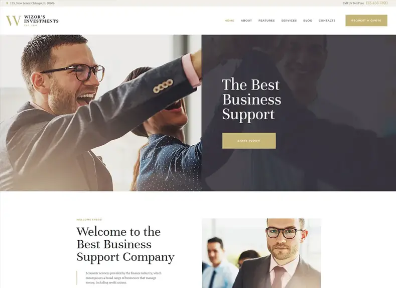 Penyihir |  Tema WordPress Investasi & Konsultasi Bisnis