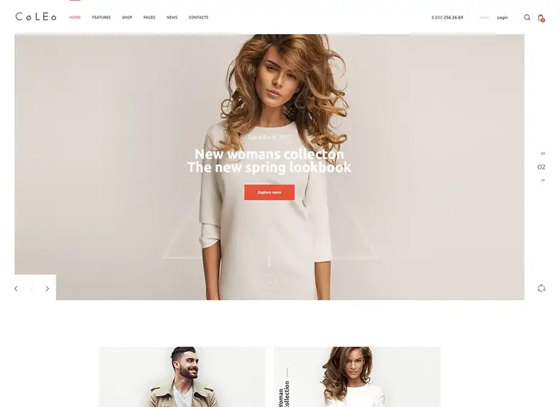 Coleus |  Un thème WordPress de magasin de vêtements de mode élégant