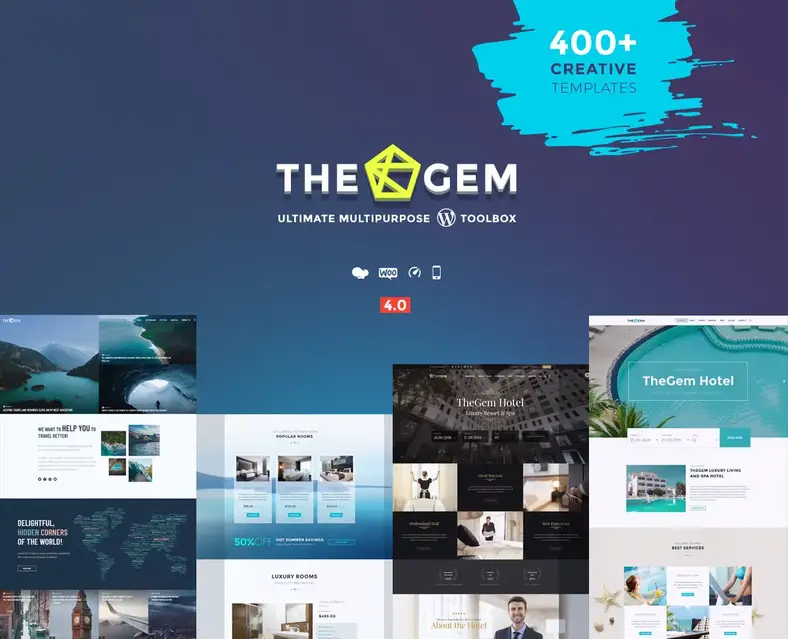 TheGem - Tema WordPress para reservas de hotéis e agências