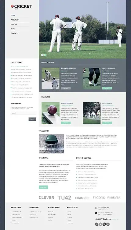 Tema de críquete para WordPress