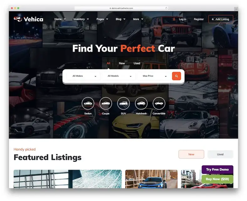 tema wordpress automotivo vehica
