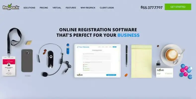 Ferramenta de registro online Regpack