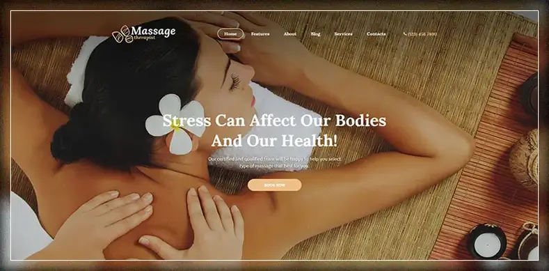 Terapis pijat dan tema salon spa