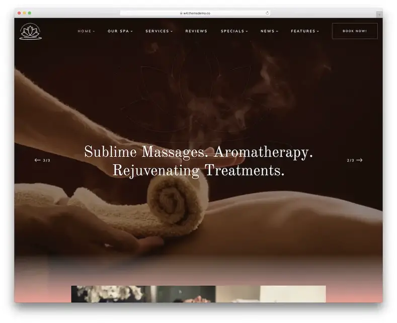 thème wordpress de massage spa rela