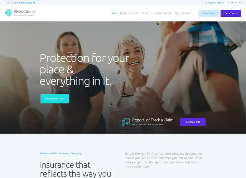 ShieldGroup - Tema WordPress Asuransi & Keuangan