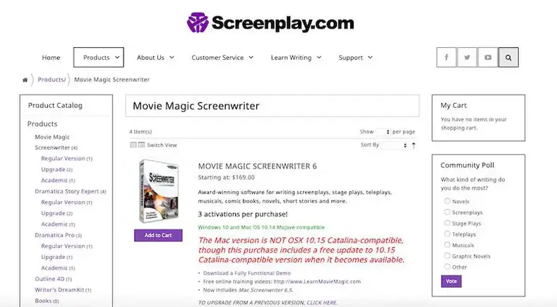 Bedste Screenwriting Software: Movie Magic