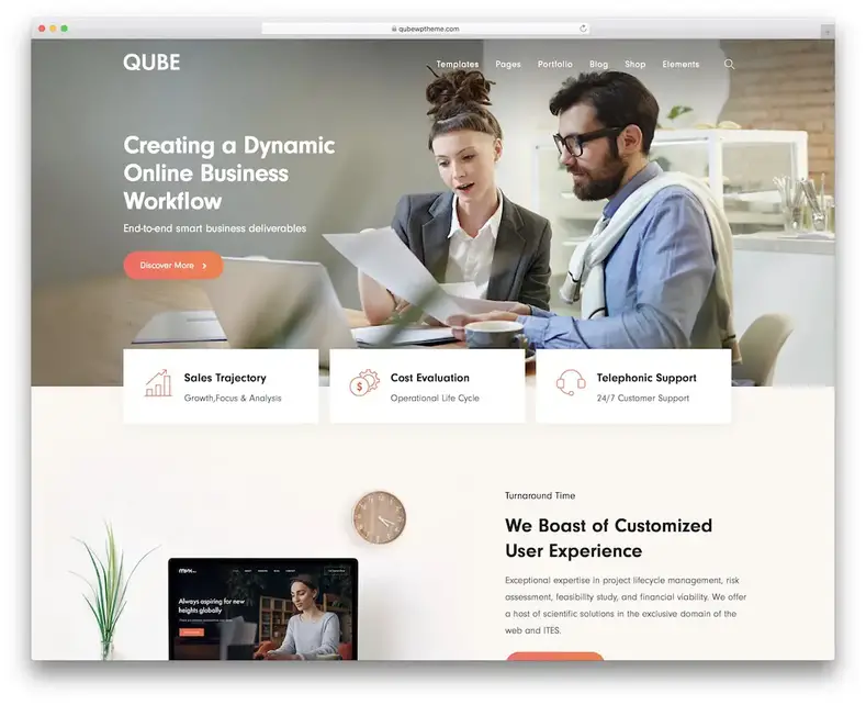 thème wordpress optimisé pour qube seo