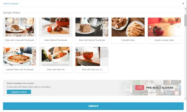 interface de controle deslizante mestre