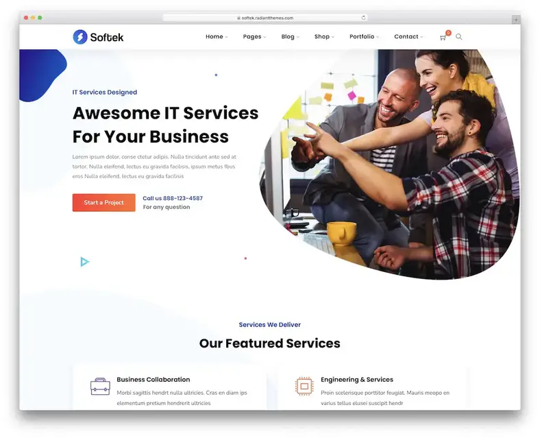 tema softek wordpress