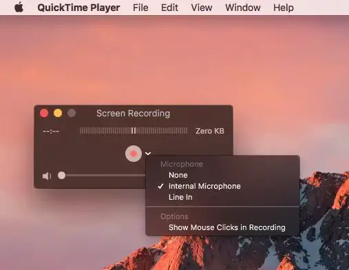 QuickTime Player vindue