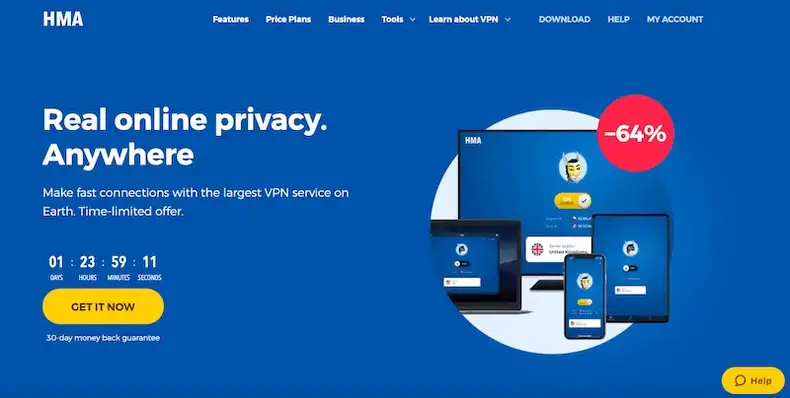 Bedste VPN -tjenester i 2019: HMA VPN