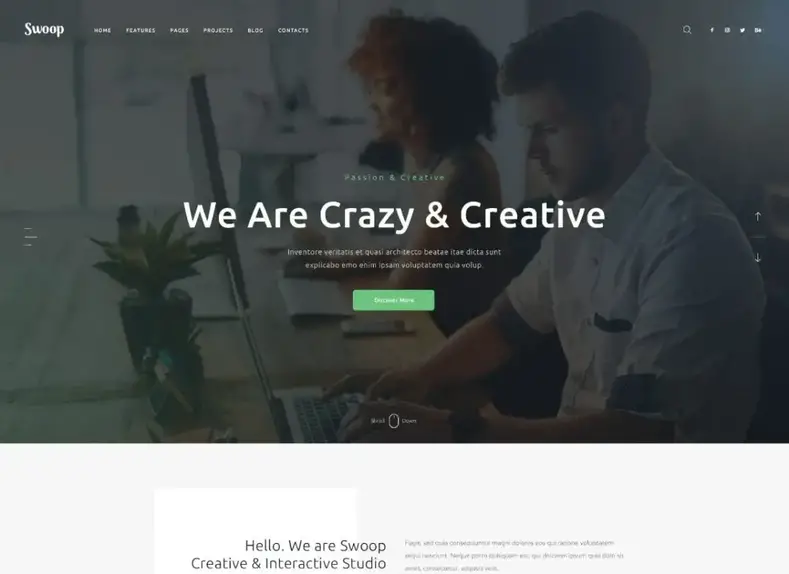 ataque |  Tema WordPress para web studio e agência criativa