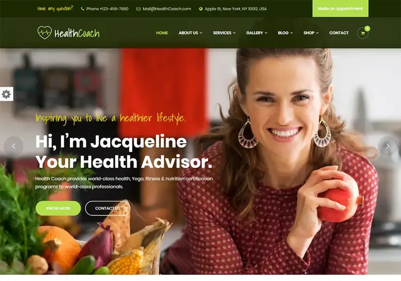 Coach de santé - Thème WordPress pour coach de santé
